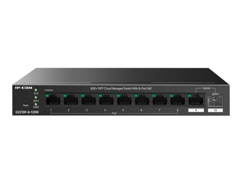IP-COM 9GE+1SFP Cloud Managed PoE Switch
