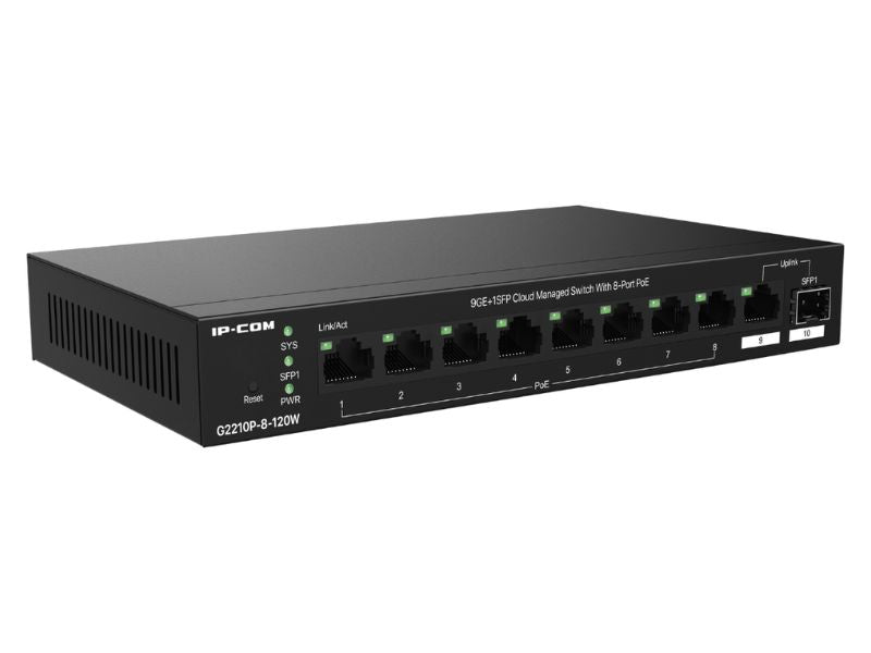IP-COM 9GE+1SFP Cloud Managed PoE Switch