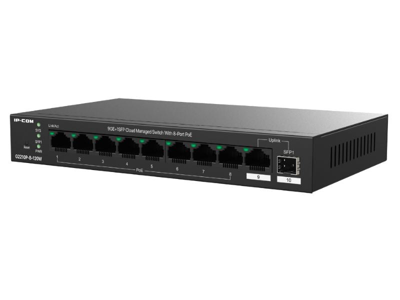 IP-COM 9GE+1SFP Cloud Managed PoE Switch