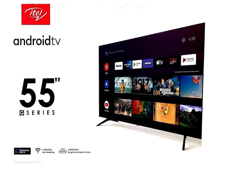 ITEL 55" Android Tv Youtube Google Netfl