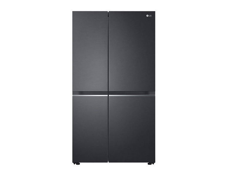 LG 647L Side By Side Fridge Matte Black