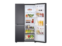LG 647L Side By Side Fridge Matte Black
