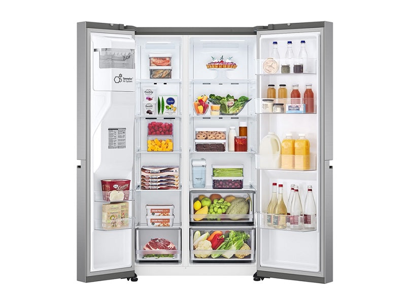 LG 617L Platinum Silver LG Fridge