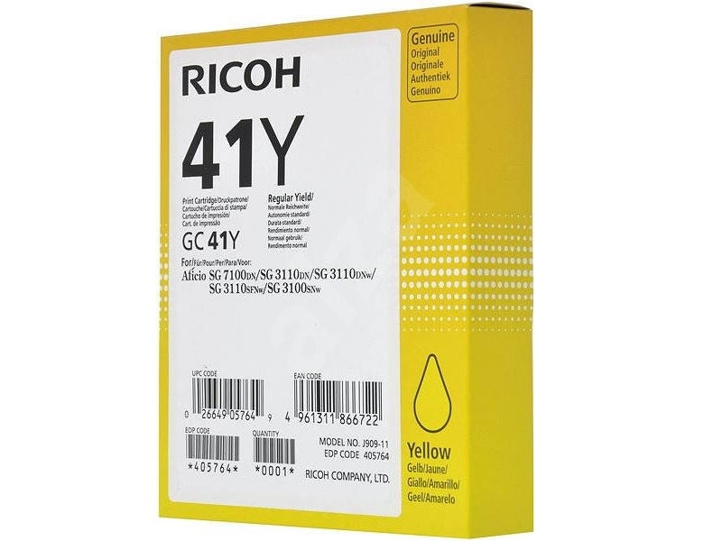 RICOH Yellow Sg3110 2200Pgs Cartridge