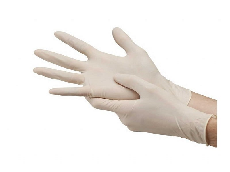 LATEX Gloves Powder Med