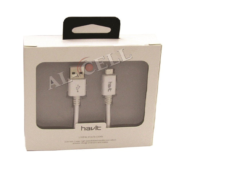 HAVIT Micro Cable 2.1 Amp 1Mtr White
