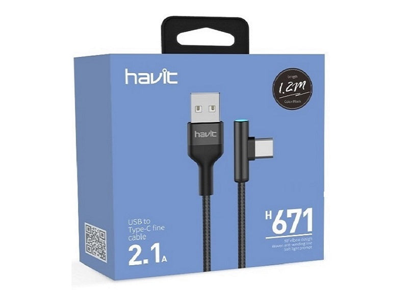 HAVIT Typec/2.1 Amp/1.2M/Alum Alloy