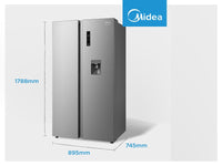 MIDEA 513L A+ Side By Side Fridge