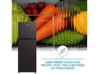 Midea 173L Top Freezer - Black