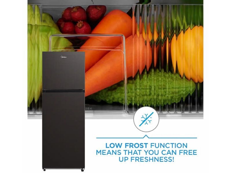 Midea 173L Top Freezer - Black