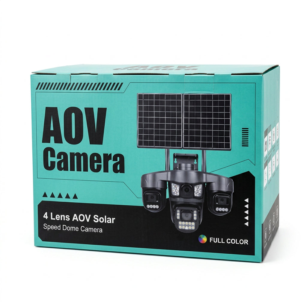 LBUISION AOV 4 Lens Solar 4g Ptz Camera