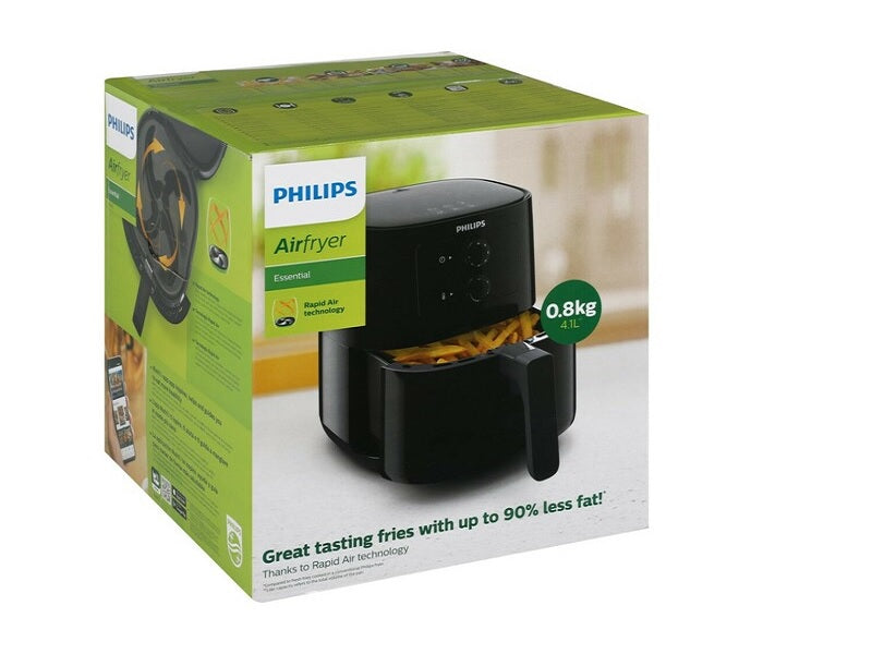 PHILIPS Essential Air Fryer Black 4.1L