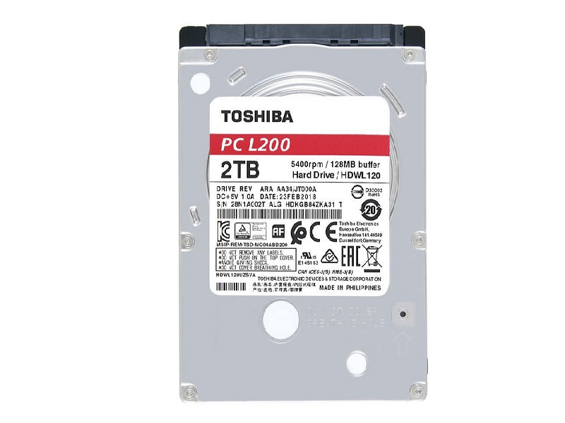 TOSHIBA 2.5" 2Tb  Internal Hdd Bulk Pack