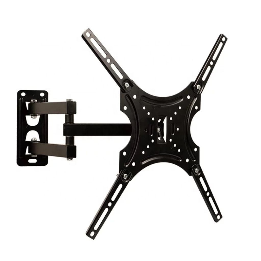 Swing Arm TV Wall Mount Bracket 14" to 55" - Cold-Rolled Steel, Telescopic