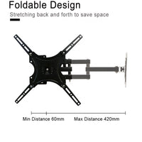 Swing Arm TV Wall Mount Bracket 14" to 55" - Cold-Rolled Steel, Telescopic – view 3