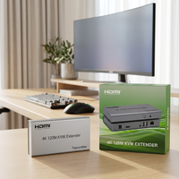 ZATECH Hdmi 120M Kvm Extender USB- REMOTE OVER CAT5E/CAT6(Pre-Owned)