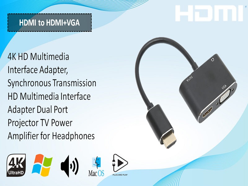 HDMI To Vga & Hdmi Splitter