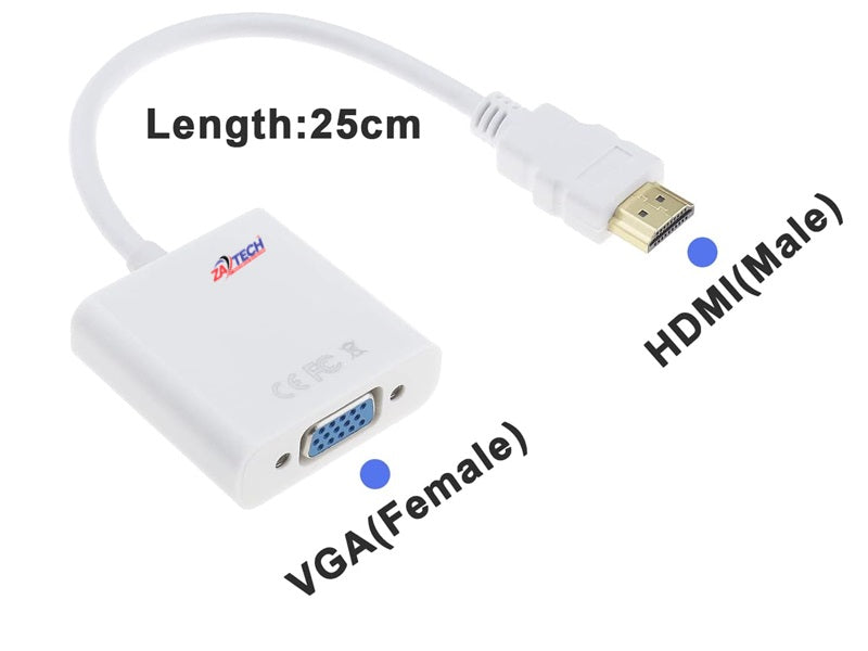 Nextek HDMI to VGA Adapter with Chip - 1080p, Plug & Play (HDMIVGA) – view 2