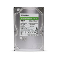 Toshiba S300 2TB 3.5" Surveillance Hard Drive - SATA, 24/7, Up to 64 Cameras (HDWT720UZSVA)