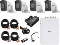 Hikvision 4Ch 2Mp Bul Kit 20M Cable