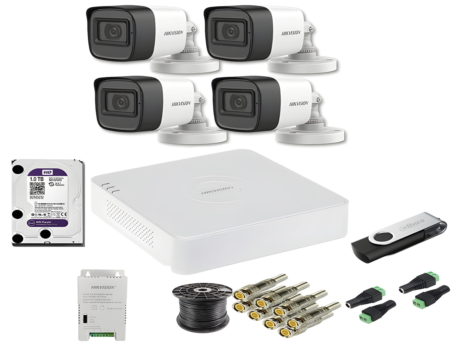 HIKVISION 4 Channel 1080P Complete Kit -