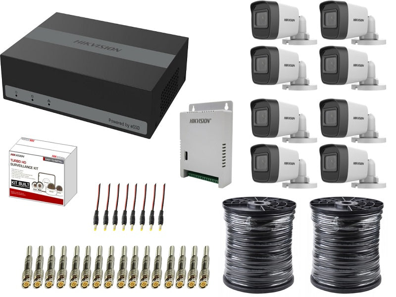 Hikvision 8CH Kit With 8Ch E-Dvr 1Tb SSD