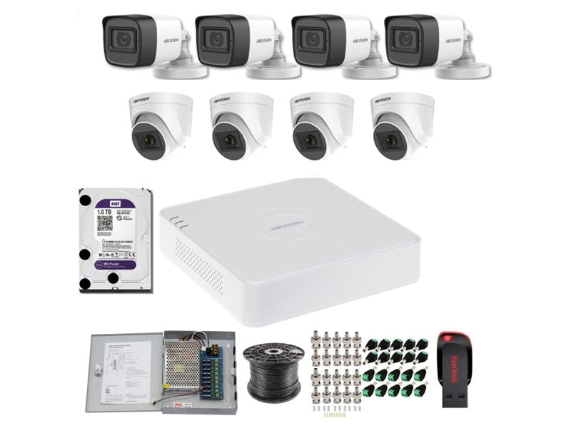 Hikvision 8 Channel 2MP 1080P Complete