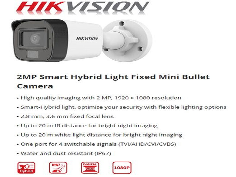 Hikvision 8CH Smart Hybrid Light Kit -