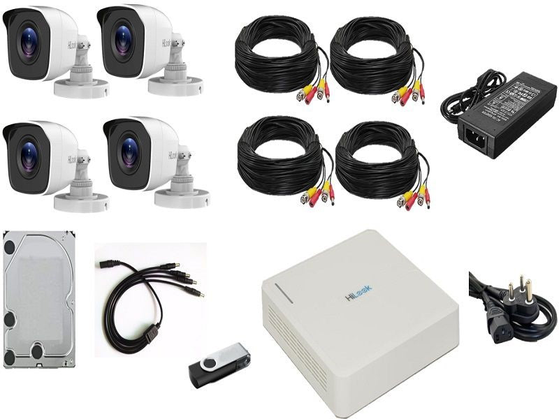 HILOOK 4Ch 2Mp Bullet Camera With 1Tb Hd