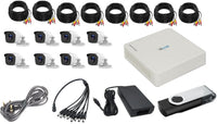 HILOOK 8Ch 2Mp Bullet Cam With 20 Mtr Ca