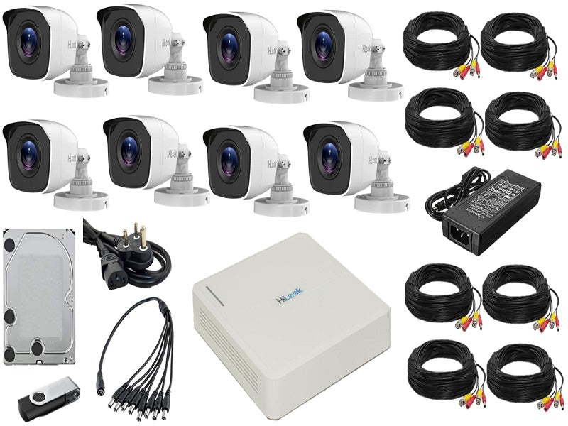 HILOOK 8Ch 2Mp Bullet Cam With 1Tb