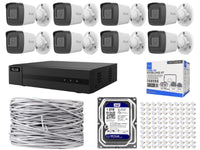 Hilook 8Ch IP Bullet Kit + 1TB HDD