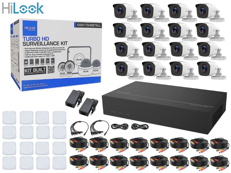Hilook 16Ch 2Mp eDVR 1TB Bullet Kit