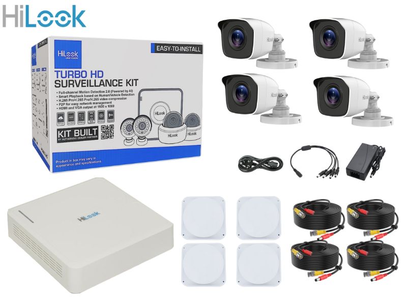 HILOOK 4Ch 2Mp Bul Kit 20M Cable