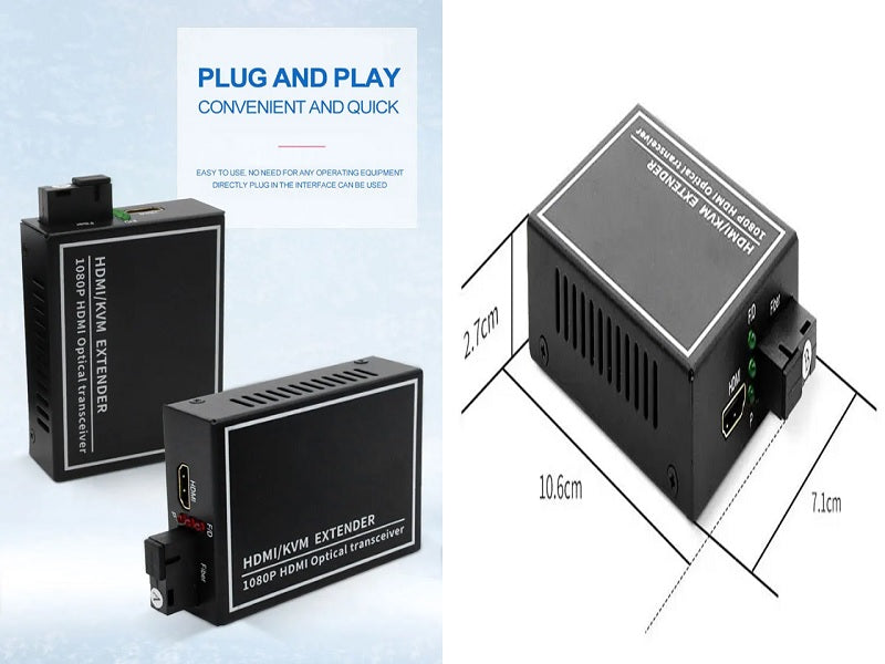FIBRE 1080P - Hdmi Coverter Single Fibre