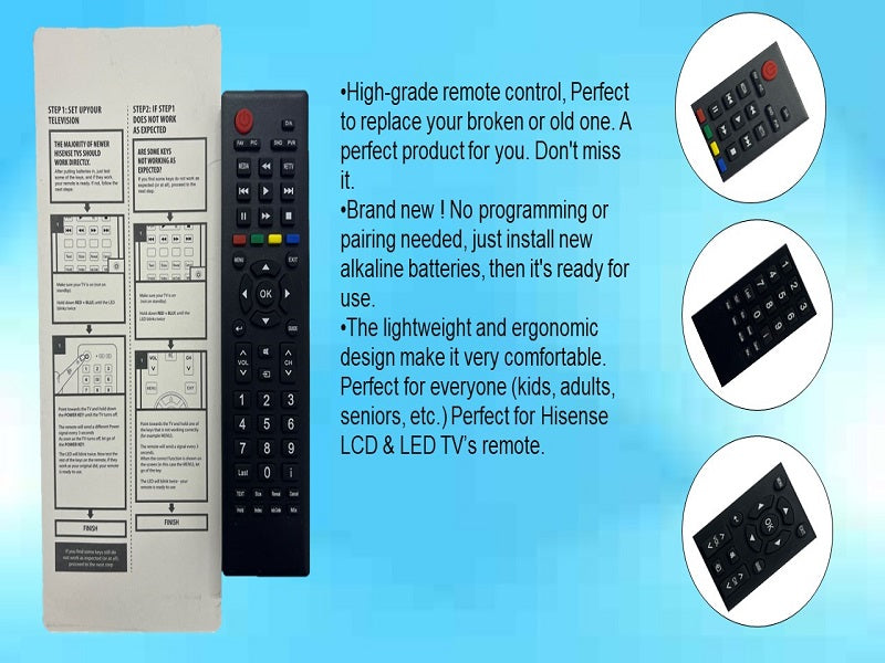 REPLACEMENT Remote Recomend For Hisense
