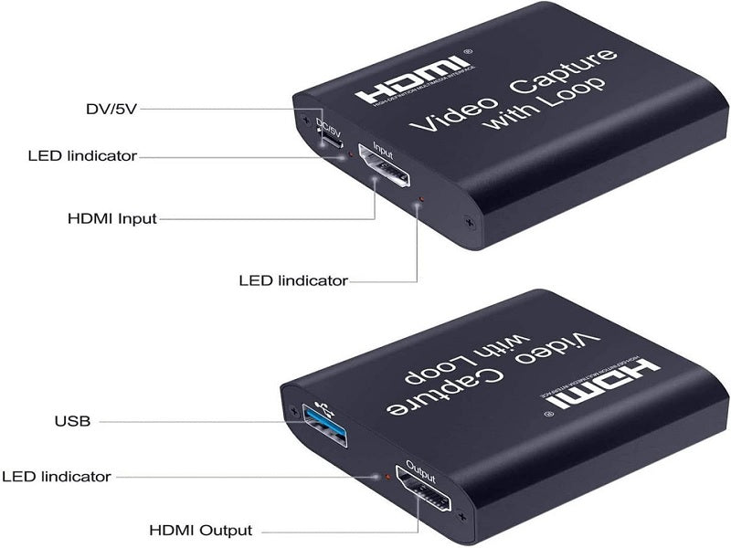 HDMI Video Capture With Loop Out 4K