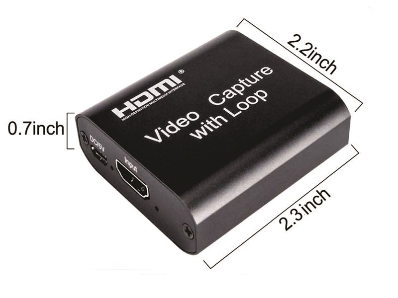 HDMI Video Capture With Loop Out 4K