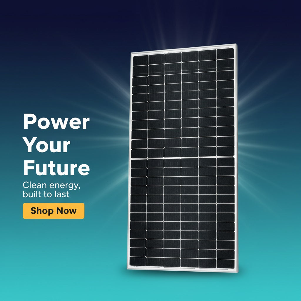 HZSOLAR 560W Mono Solar Panel - N-Type MBB Half-Cell, 21.68% Efficiency – view 4
