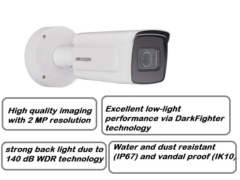 HIKVISION Ip Bullet 2Mp 2.8Mm-12Mm Anpr