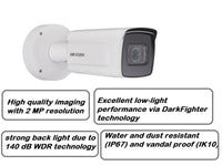 HIKVISION Ip Bullet 2Mp 2.8Mm-12Mm Anpr