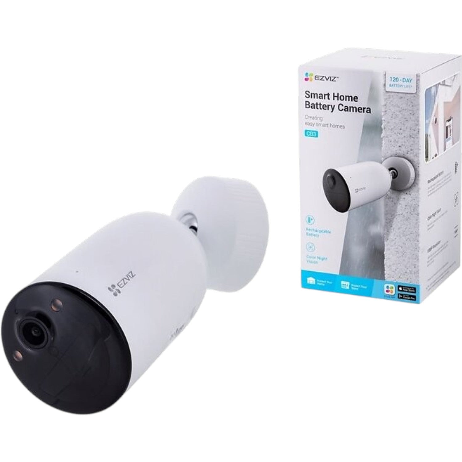 EZVIZ CB3 2K Smart Home Battery Camera (Pre-Loved)