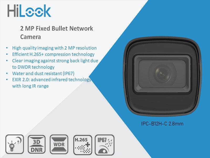 Hilook 1080P Ip Bullet  Camera 2.8Mm