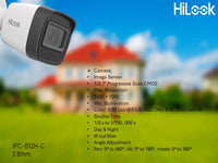 Hilook 1080P Ip Bullet  Camera 2.8Mm