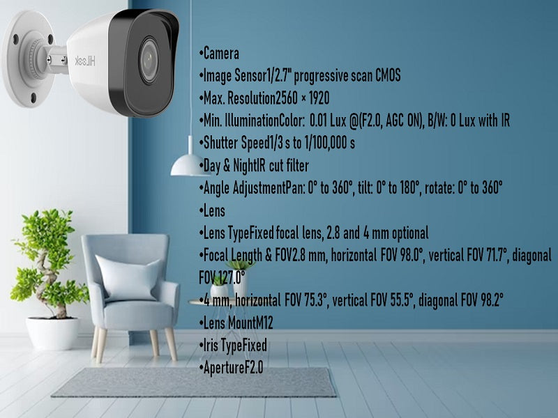 Hilook B150H 5Mp Ip Bullet  Camera 2.8Mm