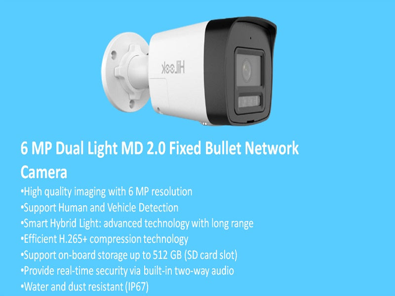 Hilook B160Ha 6Mp Ip Bullet  Camera 4Mm