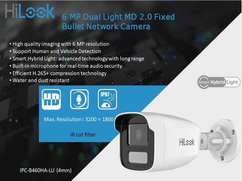 Hilook 6Mp Smart Hybrid Ip Bullet