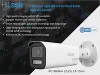 Hilook 6Mp Smart Hybrid  Vf Ip Bullet