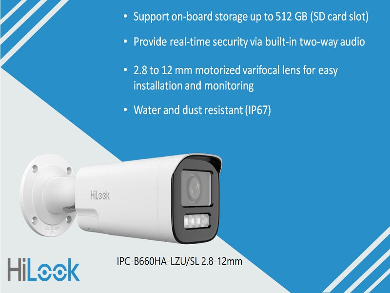 Hilook 6Mp Smart Hybrid  Vf Ip Bullet
