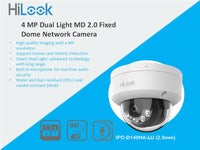 Hilook 4Mp Fixed Ip Dome Camera